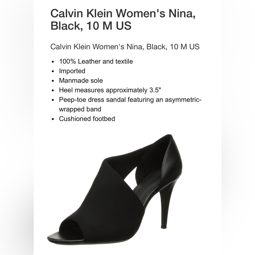 Calvin Klein Black Nina Pumps